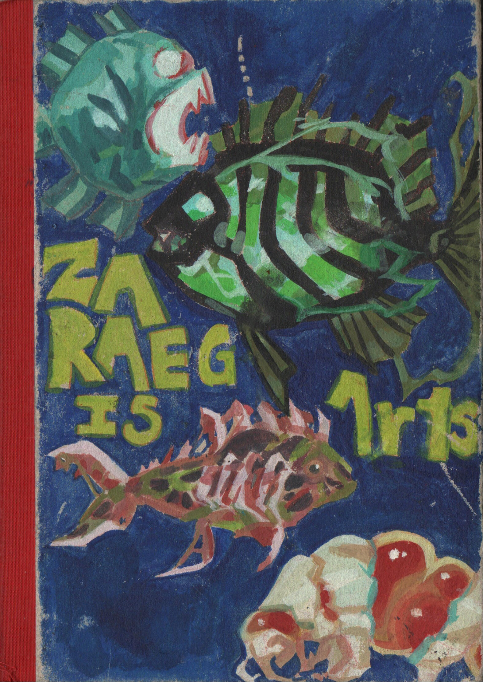 Gouache on Cardboard Cover